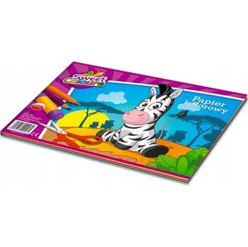 Sešit barevných papírů Sweet Colours, vystřihovánka A4 Koma-Plast