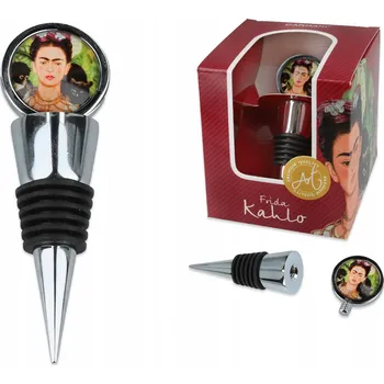 OZDOBNÝ KOREK NA VÍNO FRIDA KAHLO PORTRÉT UMĚNÍ ZÁTKA NA LÁHEV SKLO