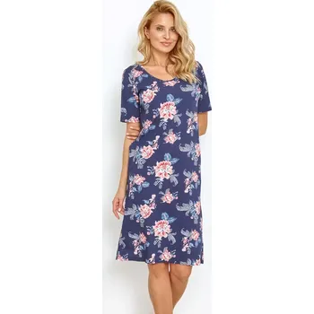 Dámská noční košile 2879 DÁMSKÉ TRIČKO ELLIE S-XL ŽULOVÉ KVĚTINY M