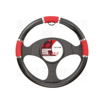 Auto-moto 4CARS Potah volantu 37-39cm - černý / červený