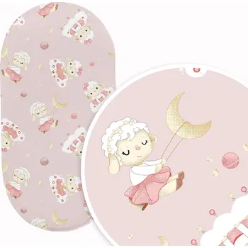 Prostěradlo PROSTĚRADLO DO KORBIČKY KOČÁRKU KOLÉBKY 38x80 cm BAVLNA 100% POLSKÝ VÝROBEK