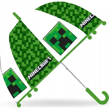 Minecraft Dětský Deštník Creeper Zelený Pixelový Vzor
