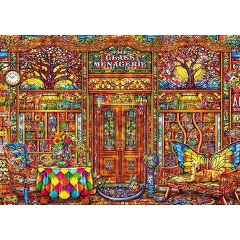 Hračka Puzzle Skleněný zvěřinec 1000 dílků SCHMIDT