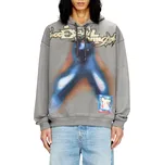 MIKINA DIESEL S-BOXT-HOOD-V4 SWEAT-SHIRT GREY MELANGE BC21