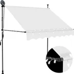 Ručně zatahovací markýza s LED světlem 100 cm krémová IM_145869