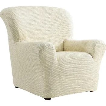 Napínací potah Blancheporte Žabičkovaný bipružný potah na pohovku a křeslo s opěrkami béžová křeslo