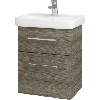 Koupelnový nábytek Dřevojas - Umyvadlová skříňka GO SZZ2 50 - D03 Cafe / Úchytka T04 / D03 Cafe 28063E