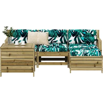 Zahradní lavice zahrada-XL 5dílná zahradní sedací souprava impregnovaná borovice 3250507