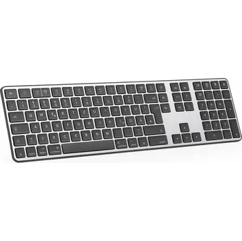 Klávesnice OMOTON Bluetooth klávesnice pro Mac OS – Černá QWERTZ KB515BK