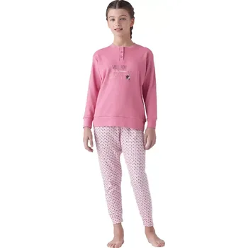 Pánské pyžamo Dívčí pyžamo Karelpiu KF7080 3/4 světle růžová