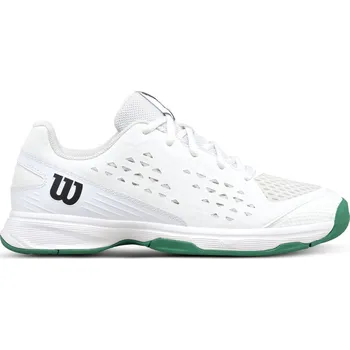 Juniorská obuv Wilson Rush Pro Jr - white/white/bosphorus Bílý (37 1/3)