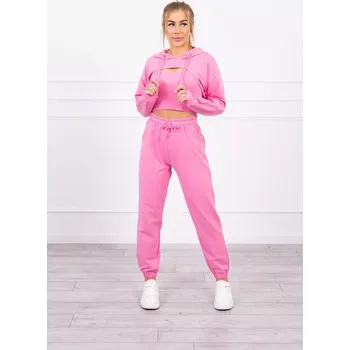 Bavlněná 3dílná sada světle růžová UNI