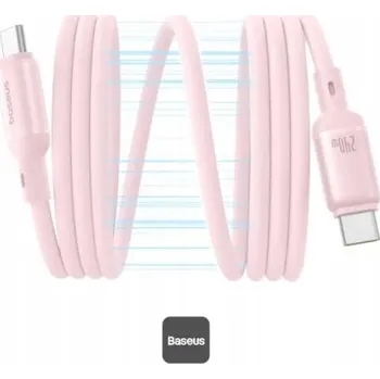 Datový kabel Kabel Baseus PicoGo USB-C/USB-C 1m 240W růžový