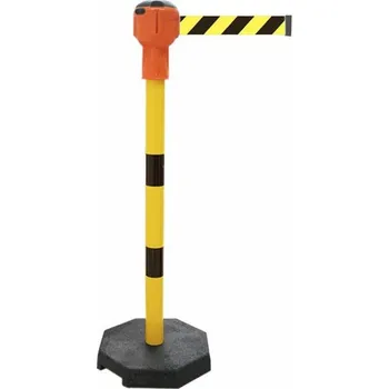 Plotový sloupek Černo-žlutý ocelový sloupek Skipper - délka 900 cm, výška 116 cm - 81001125