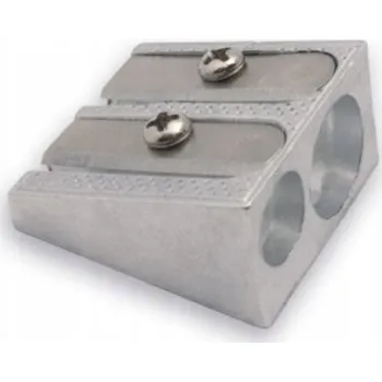 Ořezávátko Kovové ořezávátko dvojité na silné a tenké pastelky klasické Taurus