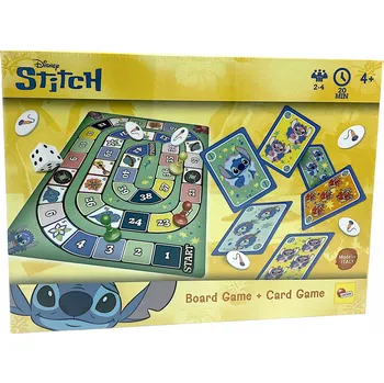 Desková hra Společenská hra Disney Stitch 2v1: Stolní hra + karetní hra Dante