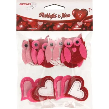 samolepka Samolepky Brewis s plstí, 16 ks