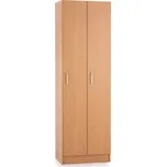 Rauman Dřevěná šatní skříňka Visio 60 x 42 x 190 cm - 2 oddíly Barva: Buk + doprava ZDARMA