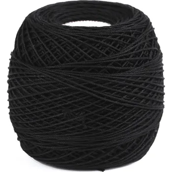Příze Příze Kordonet 10; 15; 30; 50; 60; 80, barva 9994 30 černá