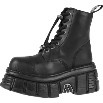 Pánská zimní obuv boty kožené unisex - NOMADA NEGRO - NEW ROCK - M.NEWMILI083-S21 - 43