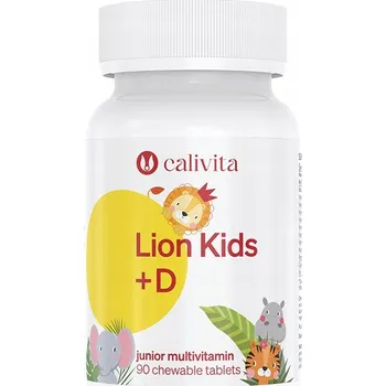 Doplněk stravy CaliVita Lion Kids + D 90 tablet