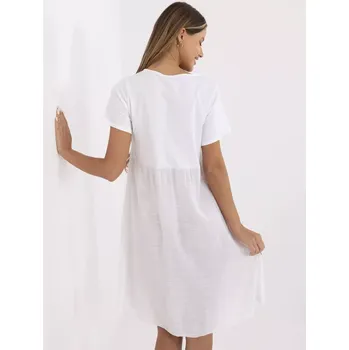 Dámské šaty Šaty MO SK 1005.67 bílé jedna velikost
