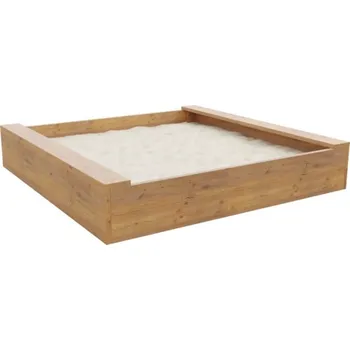 Pískoviště Pískoviště dřevěné BASIC 120 x 120 x 22 cm přírodní