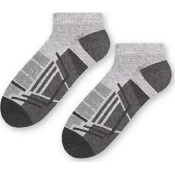 Pánské sportovní ponožky 101 MELANŽOVÁ SVĚTLE ŠEDÁ 38-40