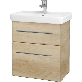 Koupelnový nábytek Dřevojas - Umyvadlová skříňka GO SZZ2 55 - D15 Nebraska / Úchytka T02 / D15 Nebraska 204624B