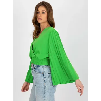 Dámská košile Halenka DHJ BZ 16503.30x světle zelená jedna velikost