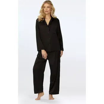 Dámské pyžamo Pyžamo Amina Black - Dkaren XL