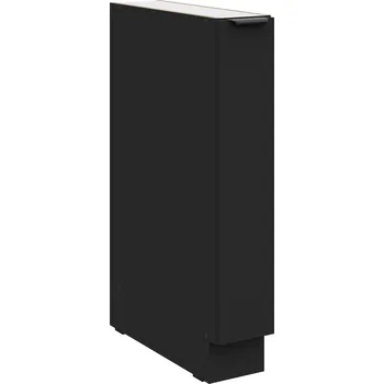 Kuchyňská linka Nábytek PEGAS s.r.o. Dolní skřínka SIENA - 15 D CARGO BB, Černá mat/Černá mat