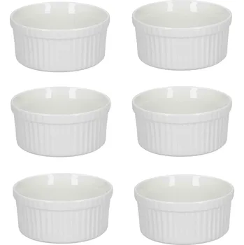 LA PORCELLANA BIANCA Arezzo 6 ks - pekáčky / porcelánové nádobí na zapékání