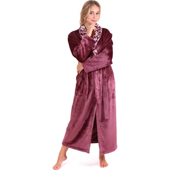 Dámský župan Dámský župan Flora 2556 4853 mauve wine - Vestis XL
