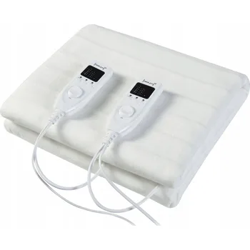 Elektrická vyhřívaná deka 160x140 cm bílá