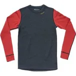 Devold Expedition Merino Shirt JR 287E NIGHT/BEAUTY červená 16