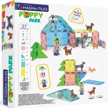 ostatní stavebnice Stavebnice Puppy Park 27 el. Magna-Tiles park pro štěňata