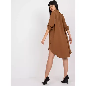 Dámské šaty DHJ SK šaty V2209.94 hnědé jedna velikost