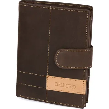 Peněženka Peněženka Bellugio , přírodní kůže, hnědá - muž