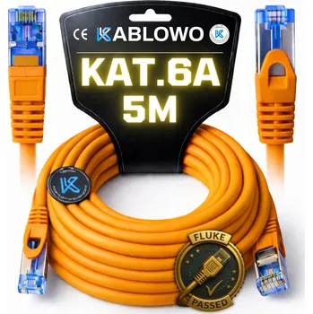 Síťový kabel LAN KABEL SÍŤOVÝ RJ45 CCA ETHERNET CAT.6A S/FTP 5M LANBERG