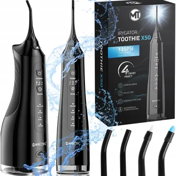 Bezdrátový zubní irigátor s režimy a sadou trysek, silný 135PSI