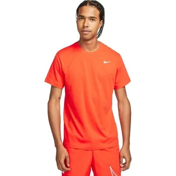 Pánská móda Pánské tréninkové tričko Nike DRI-FIT 2XL Oranžová, Bílá