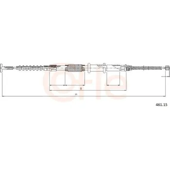 Autodíl Tažné lanko, parkovací brzda COFLE 461.15