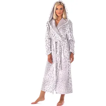 Dámský župan Dámský župan 3956 irbis s kapucí vzorovaný - Vestis XL
