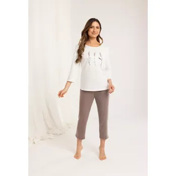 Pánská móda DÁMSKÉ PYŽAMO 703 J/25 ecri XL