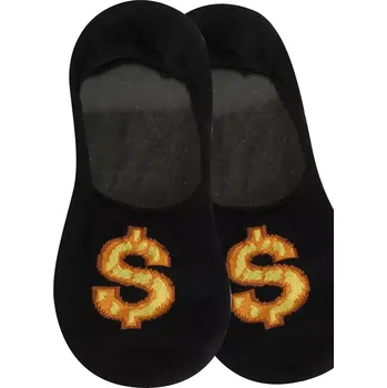 Pánské ponožky Pánské vzorované ponožky se silikonem černá 43-46