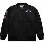Mitchell & Ness Lightweight Satin Bomber San Antonio Spurs jacket M SJKT6599-SASYYPPPBLCK pánské XXL