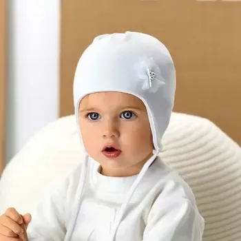 Dívčí oblečení Dětská čepice AJS 48-006 směs barev 40-42 cm