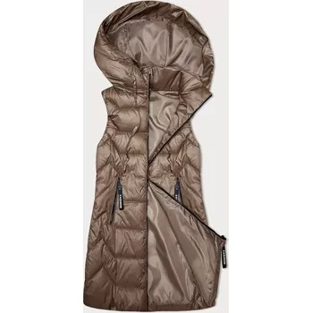 Dámská vesta Dámská vesta v karamelové barvě s odepínací kapucí S'West (B8231-101) odstíny béžové XL (42)