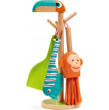 Dřevěná hračka Djeco Dřevěná úklidová sada pro děti